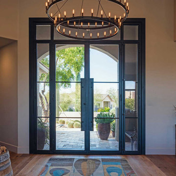 Custom Modern Iron Entry Door