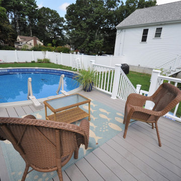 New pool deck and rear deck modifications