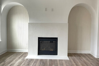 Example of a living room design in Atlanta