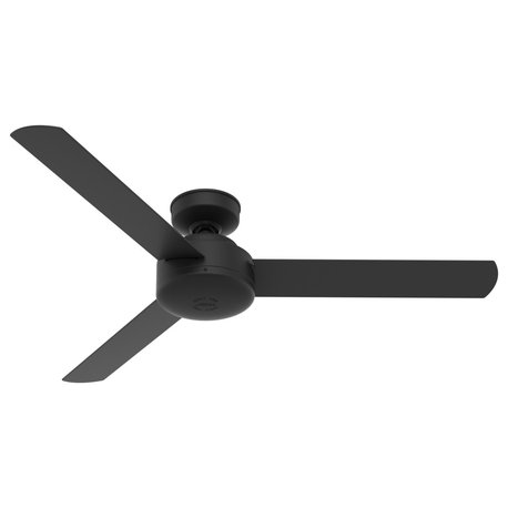 Hunter 52" Matte Black Presto Ceiling Fan With Wall Control