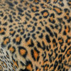 Leopard Faux Fur Ottoman, 19''x13''x17''