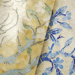 Birds and Branches Jewel Glass Mosaic - Tile