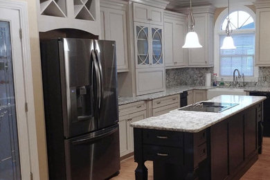 Example of a transitional kitchen design in Other