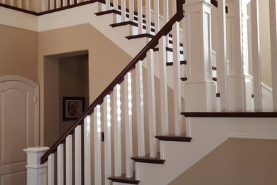 Example of a classic staircase design in Los Angeles