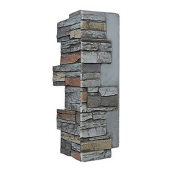 140-ALPINE DEEP STACKED CORNER 24"H X 9"W X 1 1/2"D - Wall Panels