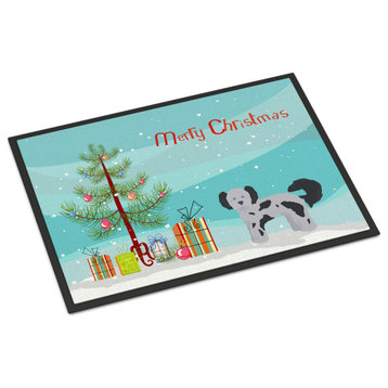 Shih Poo Christmas Tree Indoor/Outdoor Mat 24x36 Doormats