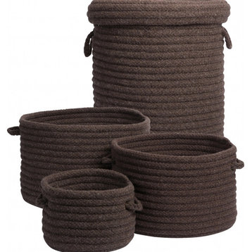 Colonial Mills Basket Dre Braided Wool Mink Round