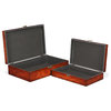 Pencroft Set of 2 Marble Veneered Wood Boxes