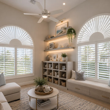 Custom Plantation Shutters for Arched Top Windows | Made in the USA