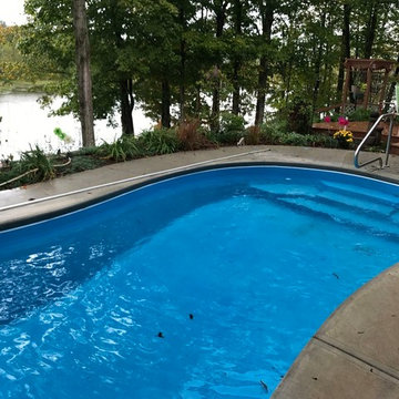 Pool Remodel with Retractable Pool Cover