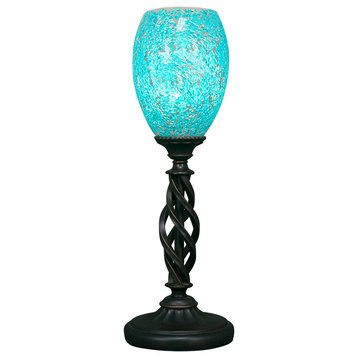 Elegante 1-Light Table Lamp, Turquoise Fusion
