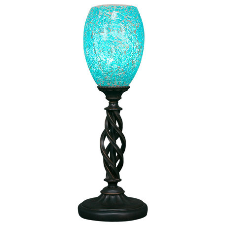 Elegante 1-Light Table Lamp, Turquoise Fusion