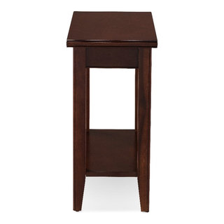 Catania Solid Wood Rectangular End Table in Chocolate Cherry ...