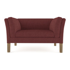 Burgundy Leather Sofas Houzz Tandem Arbor Charlton 5 Leather Sofa Burgundy Extra Deep Sofas