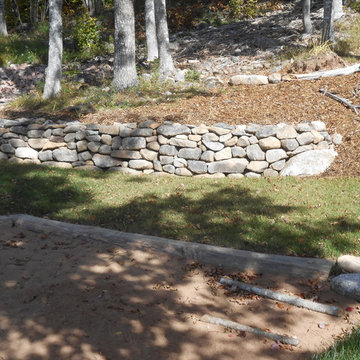 Stone Retaining Wall.