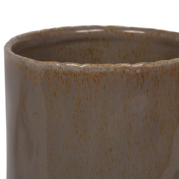 Vickerman Pine Green Ceramic Pot, 11.25"