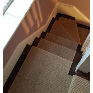 Sisal Carpet Installation to Stairs