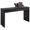 Convenience Concepts Northfield Hall Console in Black Wood Finish