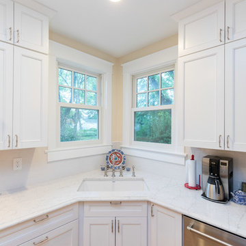 White Crisp Kitchen Remodel