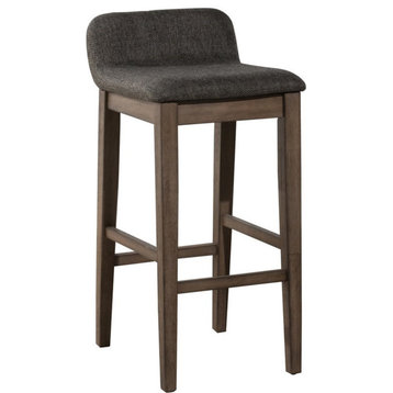 Hillsdale Renmark 26.25 Wood Contemporary Counter Stool in Brushed Gray
