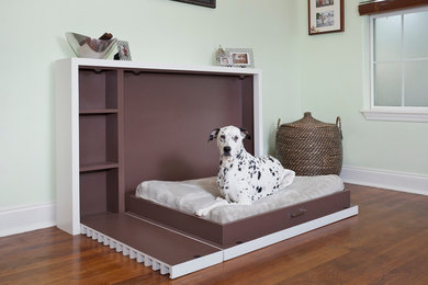 'The Luna': Modern Fold-out Pet Bed: With 1 Dog, 75 lb