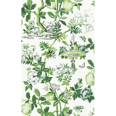 Verdance Shantung Garden Scalamandre Self Adhesive Wallpaper, Bolt, Bolt