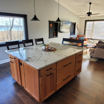 Window, island, and hardwood