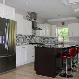 Colorado White Shaker Kitchen Cabinets - 10 Foot Run - Kitchen Cabinetry