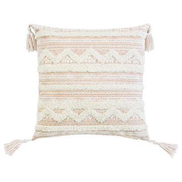Corded Apache Embroidered Decorative Throw Pillow