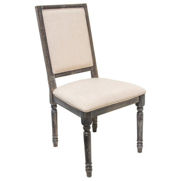 Lisa Rustic Smoked Gray Dining Chairs