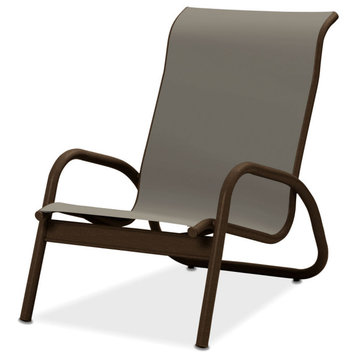 Gardenella Sling Stacking Poolside Chair, Textured Kona, Augustine Oyster