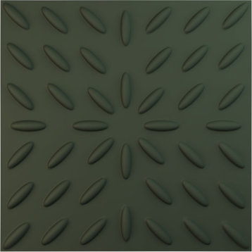 Blaze EnduraWall 3D Wall Panel, 19.625"Wx19.625"H, Satin Hunt Club Green