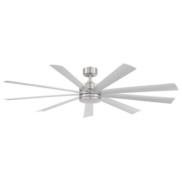 Modern Forms Wynd Xl Indoor and Outdoor Ceiling Fan, Stainless Steel