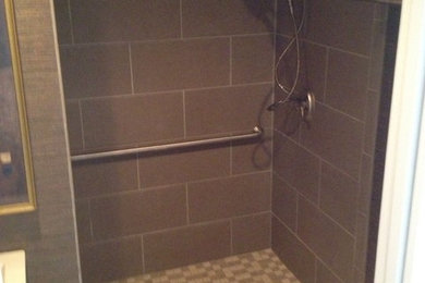 Inspiration for an asian bathroom remodel in Detroit