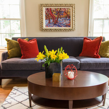 Belmont Avenue Living and Family rooms