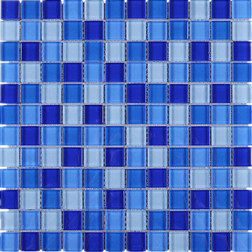 11.75"x11.75" Rani Mosaic Tile Sheet, Blue