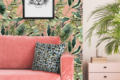 Blush Tropics Wallpaper