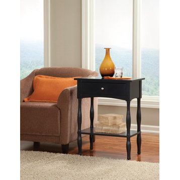 Shaker Cottage End Table, Charcoal Gray