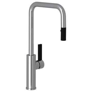 Rohl TR56D1LB Tuario 1.5 GPM 1 Hole Pull Down Kitchen Faucet - Polished Chrome