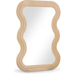 Meridian Furniture - Bellagio Oak Veneer Mirror, Natural - Indulge in the allure of the Natural Oak Veneer Bellagio Mirror by Meridian Furniture. Its captivating design and luxurious Natural Oak Veneer elevate any space with effortless elegance. Crafted with precision and durability in mind, this stunning piece becomes the focal point of gatherings, fostering moments of connection and warmth. Embrace sophistication and style with the Bellagio Mirror, a testament to exquisite taste and timeless beauty.