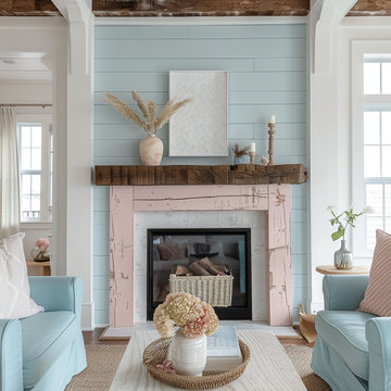 Colored Fireplace Mantels