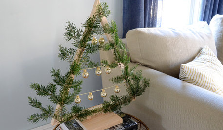 Holiday DIY: Charming Wooden Tabletop Christmas Tree