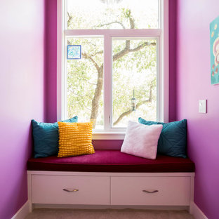 Chambre moderne avec un mur rose : Photos et idées déco de ...