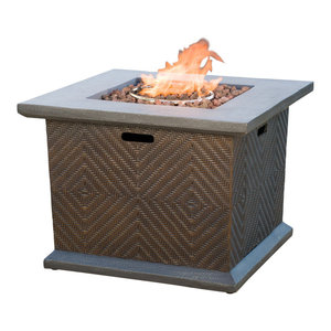 Gdf Studio Tundra Square Fire Pit Rustic Fire Pits By Gdfstudio