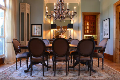 Elegant dining room photo in Dallas