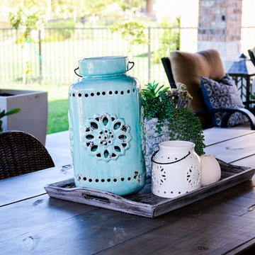 Entertaining Patio with Fire Feature: Fulshear, TX