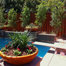 outdoor pool planters