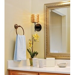 Spaga Gold and Bronze Wall Sconce - Ceiling Lighting