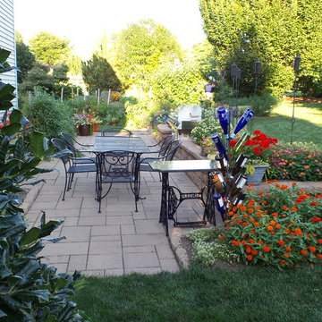 Backyard entertaining area