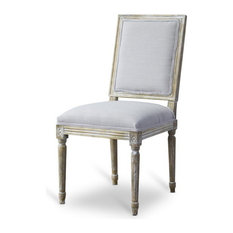 Baxton Studio Clairette Wood Traditional French Accent Chair